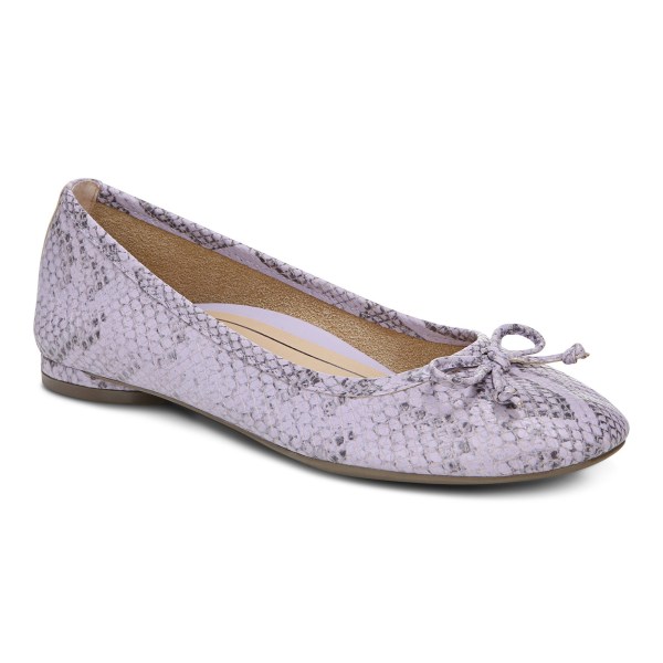 Vionic Flats Ireland - Callisto Flat Purple - Womens Shoes On Sale | QCPOY-9473